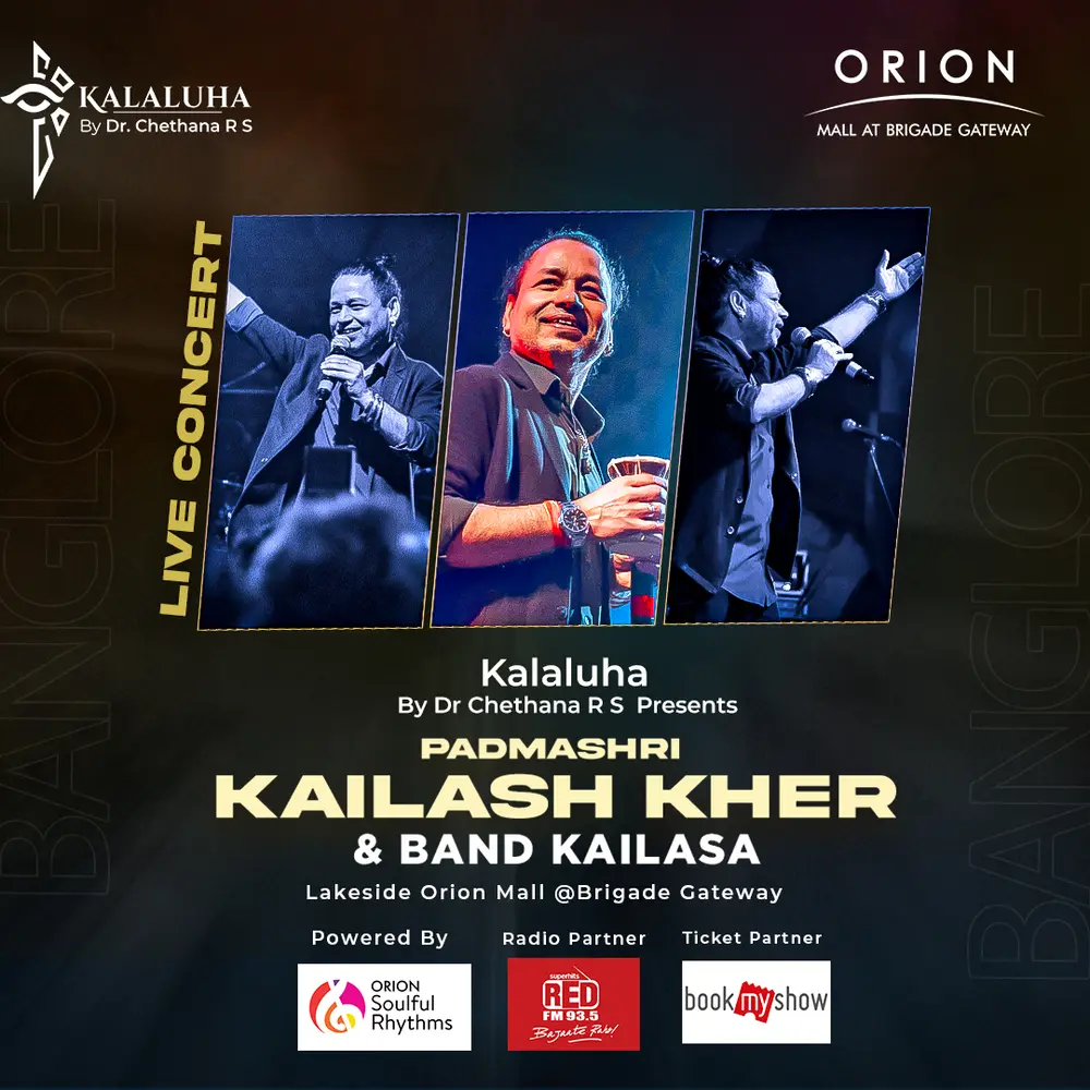Kailash Kher Live in Concert, produced by Kalaluha in Bengaluru: event poster 3